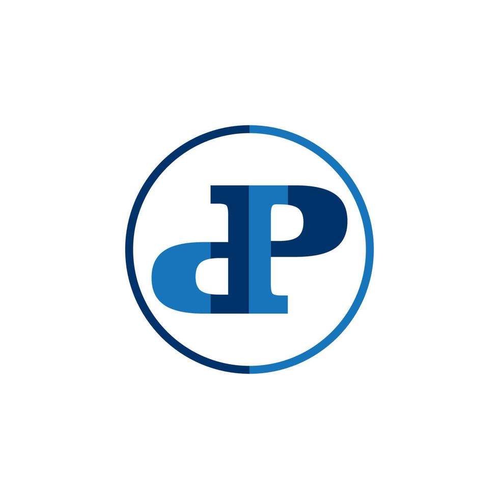 dp letter logo vector