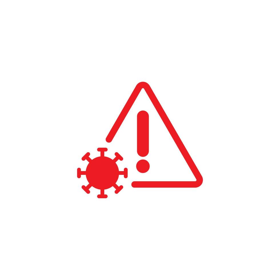 corona virus alert vector icon