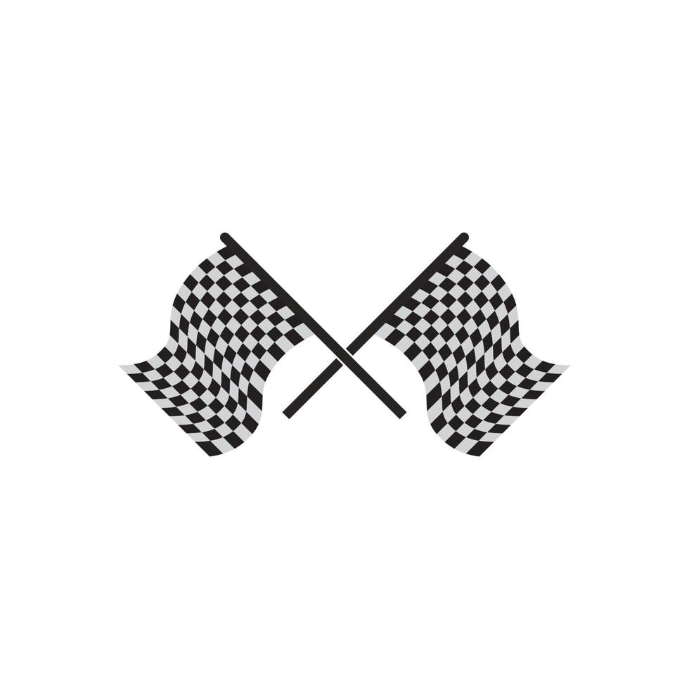 Flag race vector icon