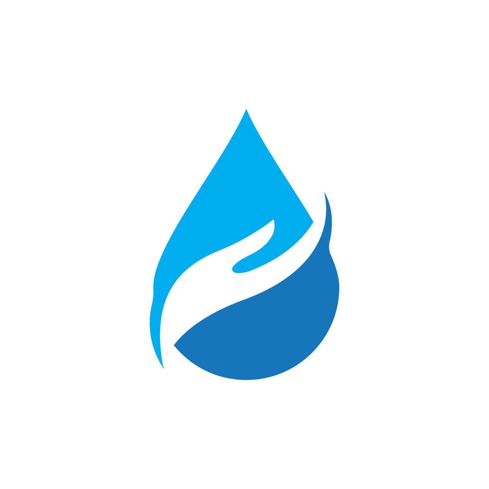 water drop and hand logo 11187707 Vector Art at Vecteezy