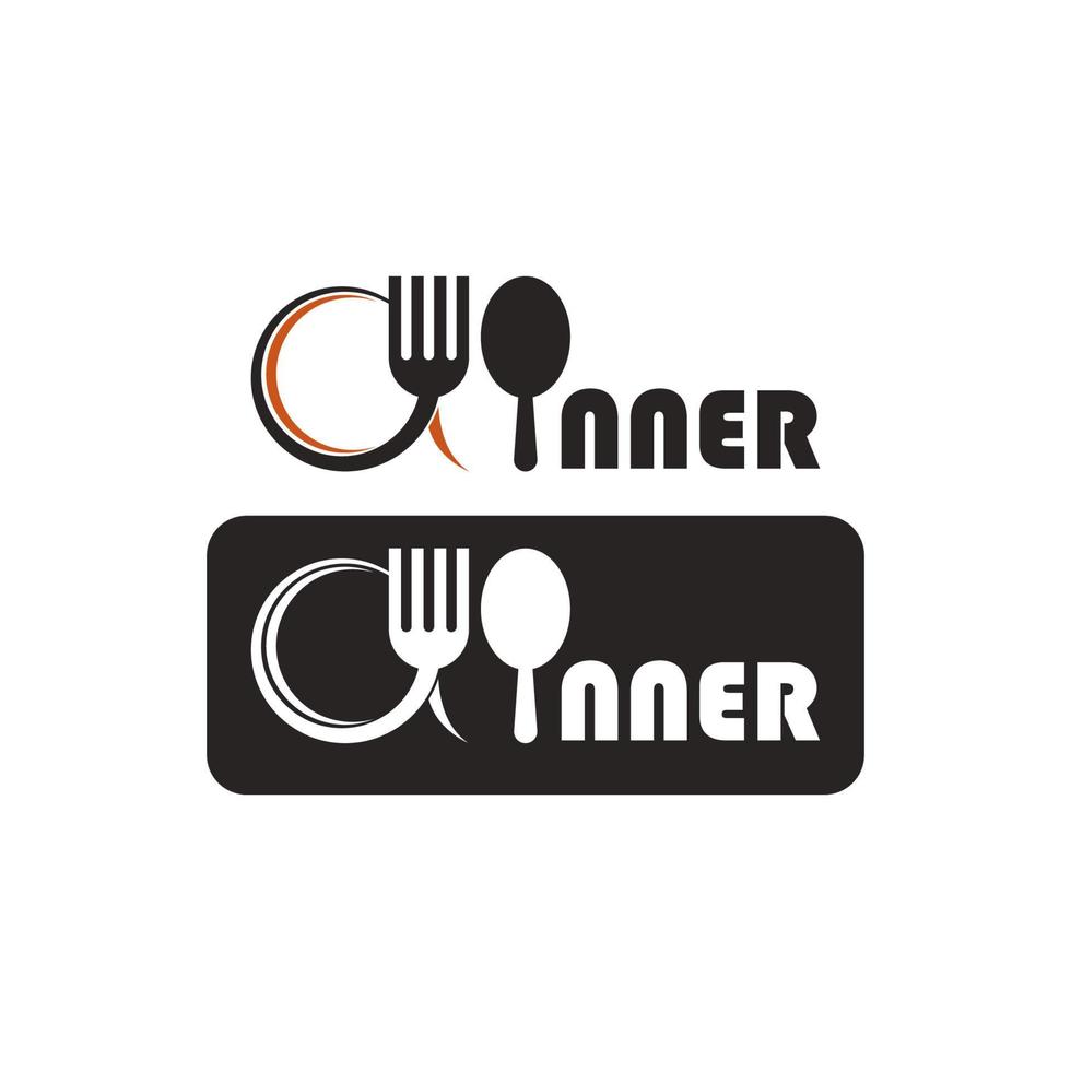 Dinner icon or symbol vector