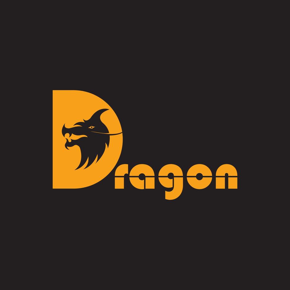 fondo del logotipo del dragón vector