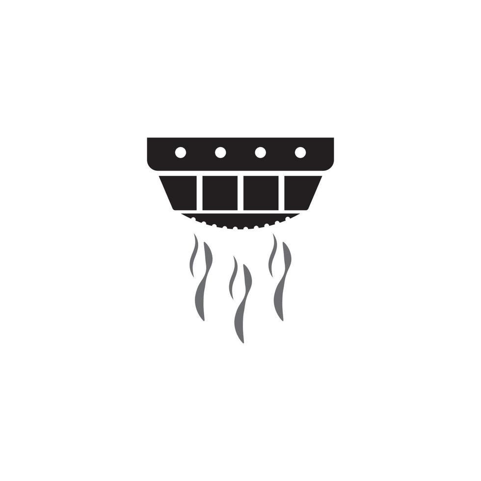 smoke sensor icon vector