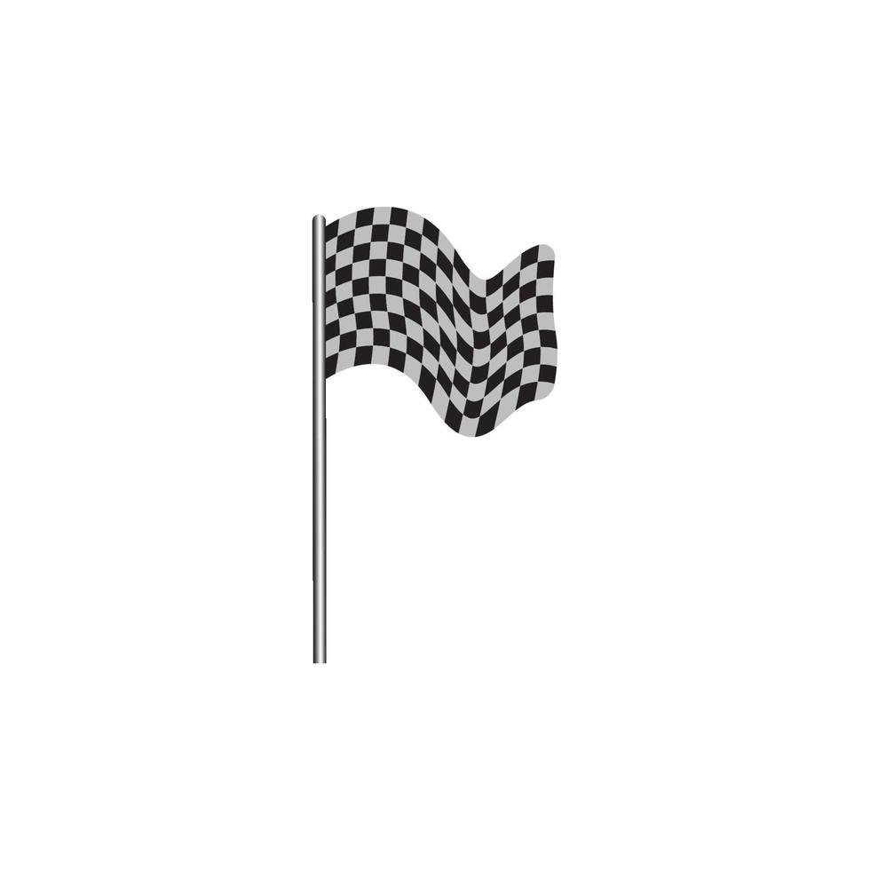 Flag race vector icon