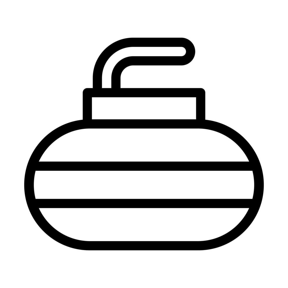 diseño de icono de curling vector