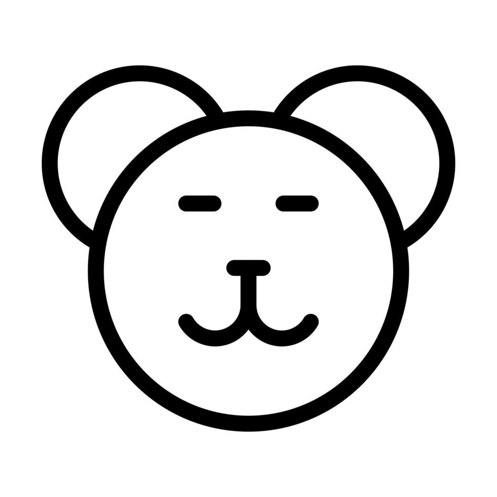 diseño de icono de oso de peluche vector