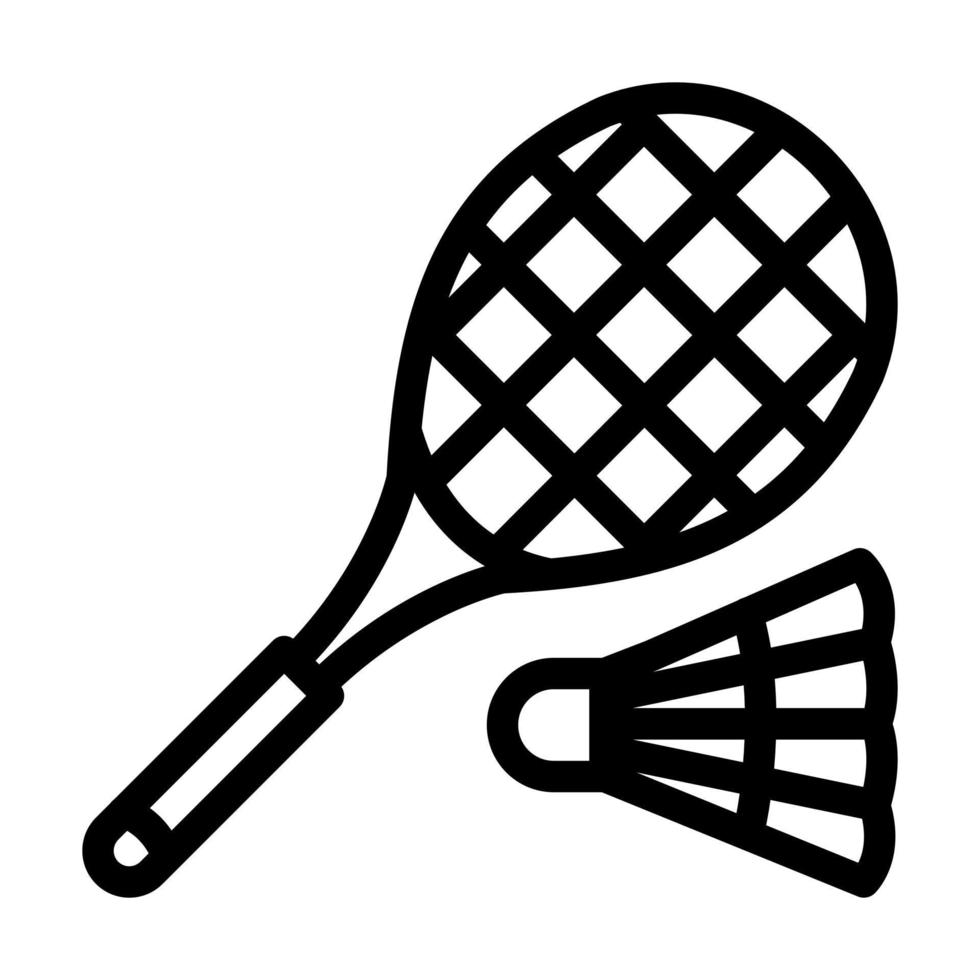 diseño de icono de bádminton vector