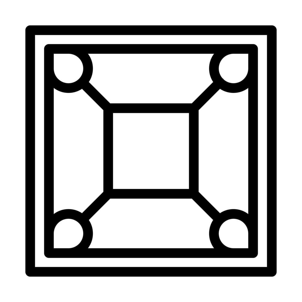 diseño de icono de tablero de carrom vector