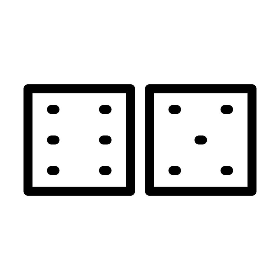 Dice Icon Design vector