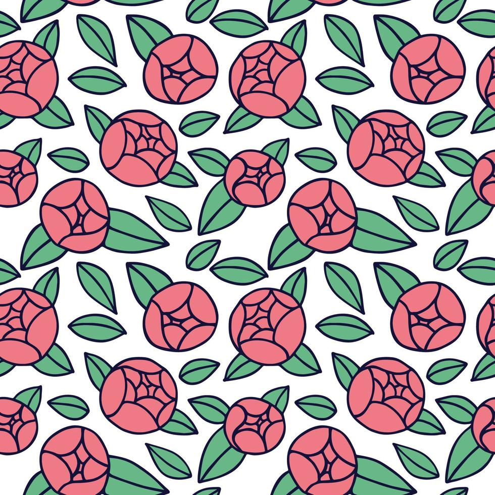 Seamless texture with floral background, pattern from flowers, wallpaper vector