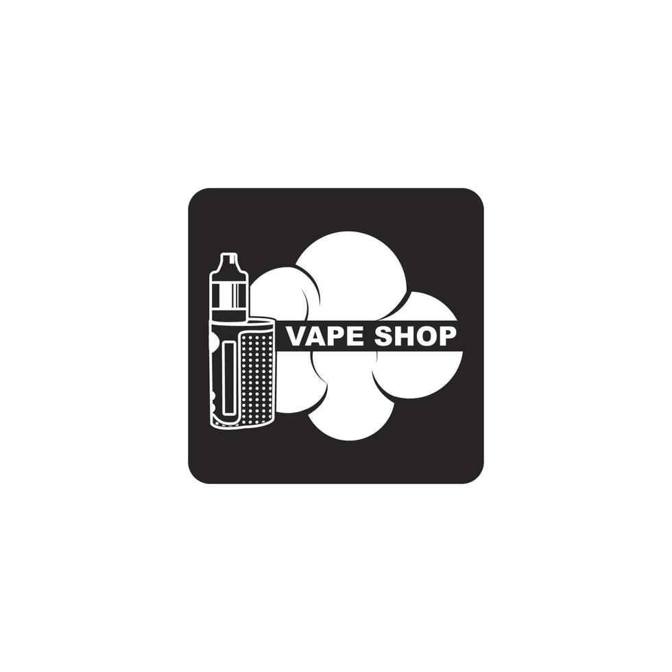 logotipo de la tienda de vapeo vector