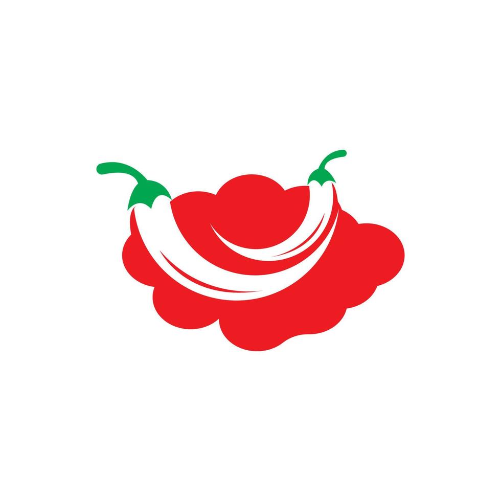 red chili icon vector