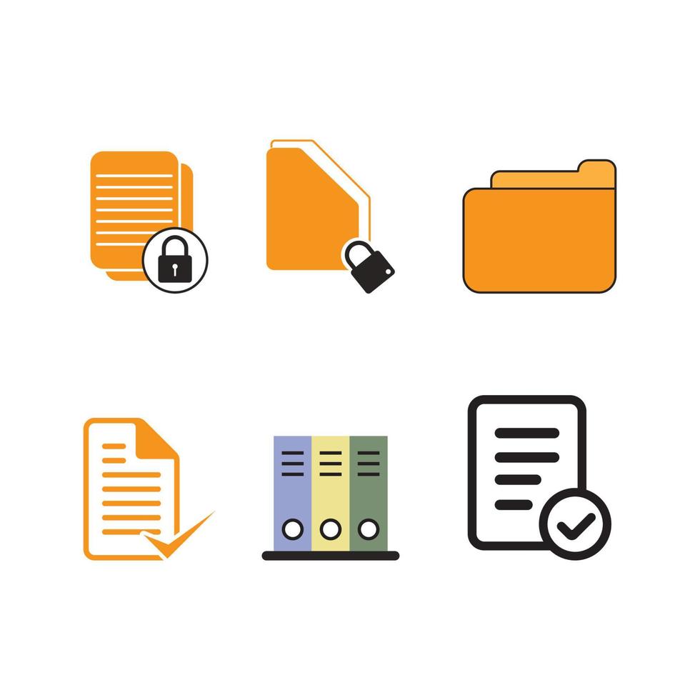 file or document icon vector