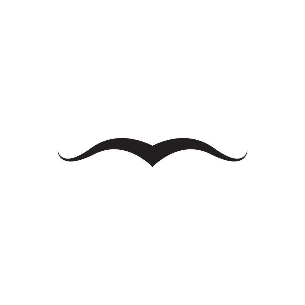 plantilla de diseño de ilustración de vector de icono de bigote