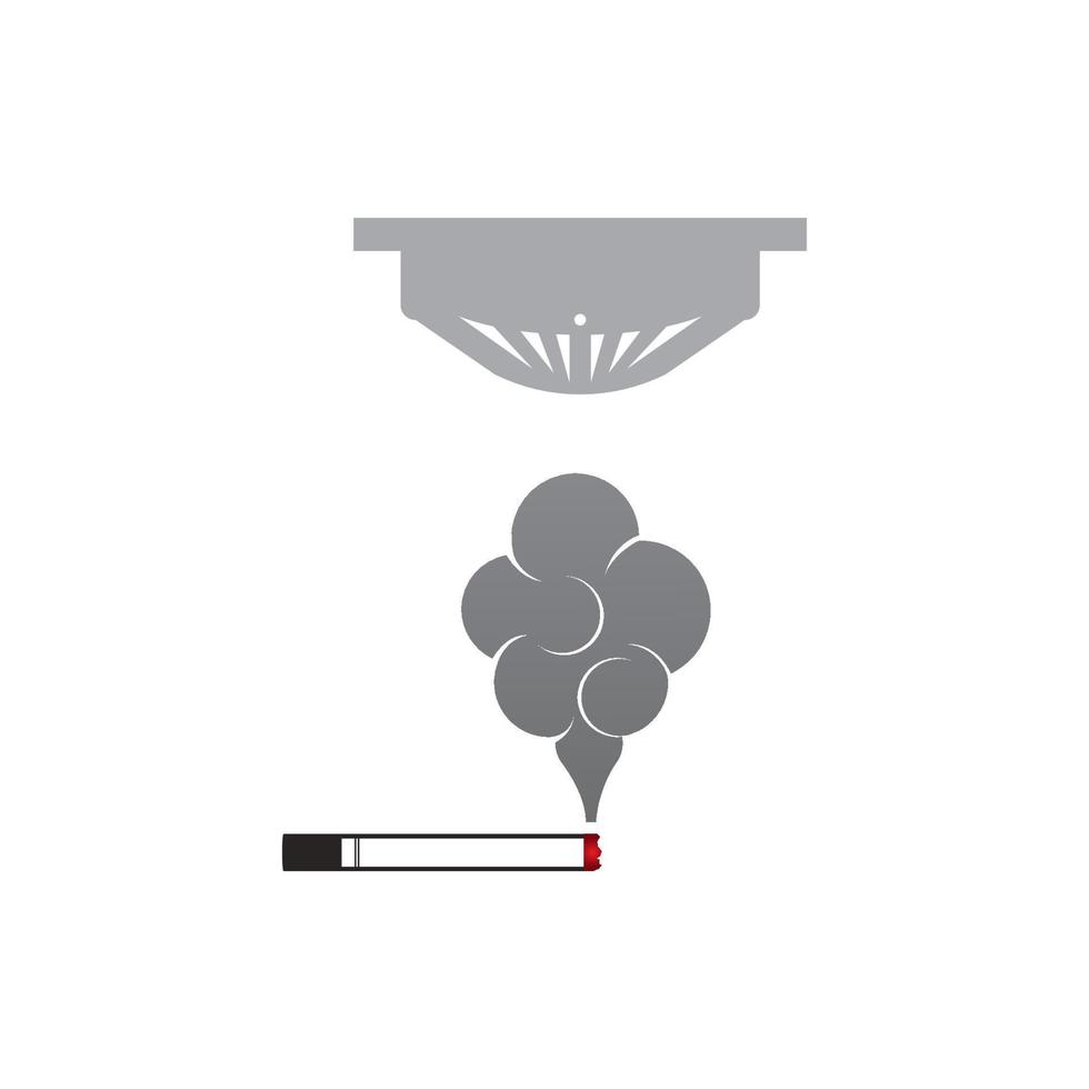smoke sensor icon vector