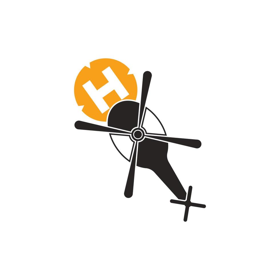 Helipad vector icon