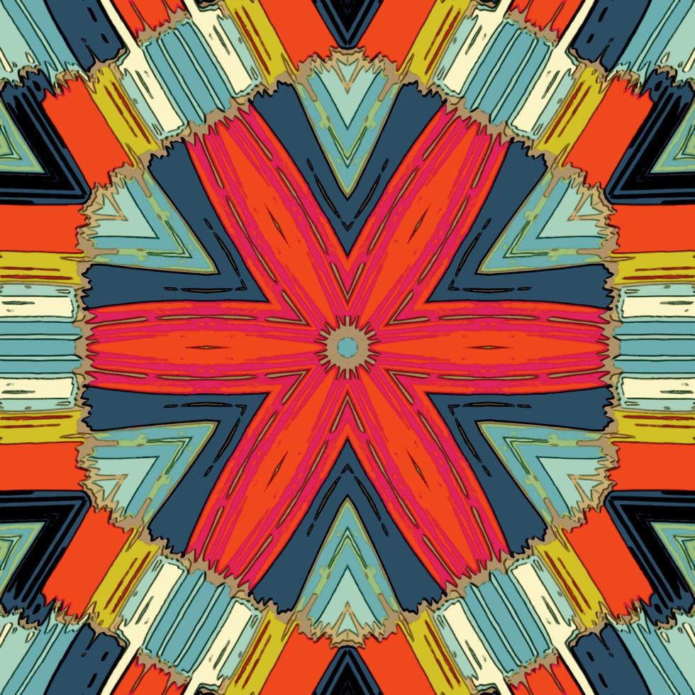 Abstract kaleidoscope background. Beautiful kaleidoscope seamless pattern. Multicolor mosaic texture. Seamless kaleidoscope texture. Unique kaleidoscope design vector