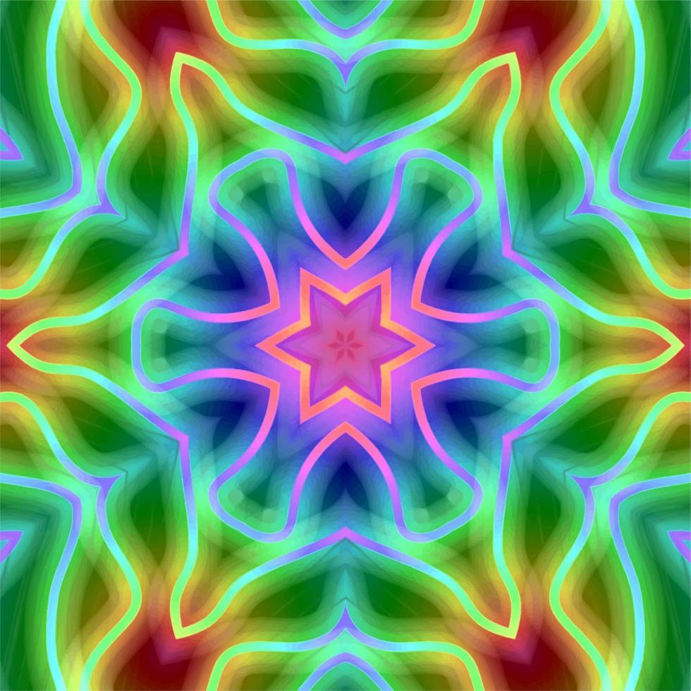 Abstract kaleidoscope background. Beautiful kaleidoscope seamless pattern. Multicolor mosaic texture. Seamless kaleidoscope texture. Unique kaleidoscope design vector