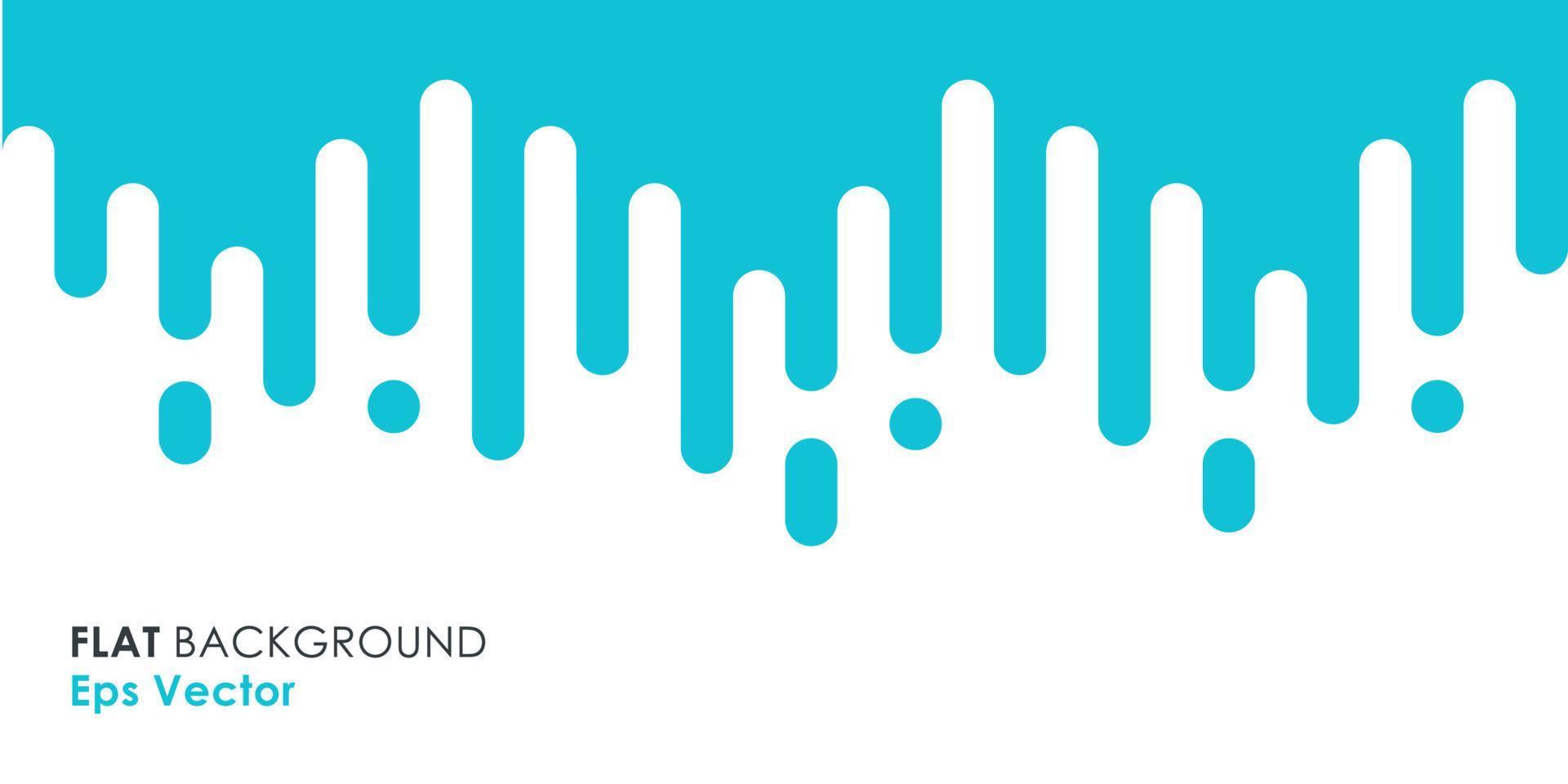 Vector Seamless Pattern with Flat Rounded Lines, Abstract Drops Gradient. Vector illustration