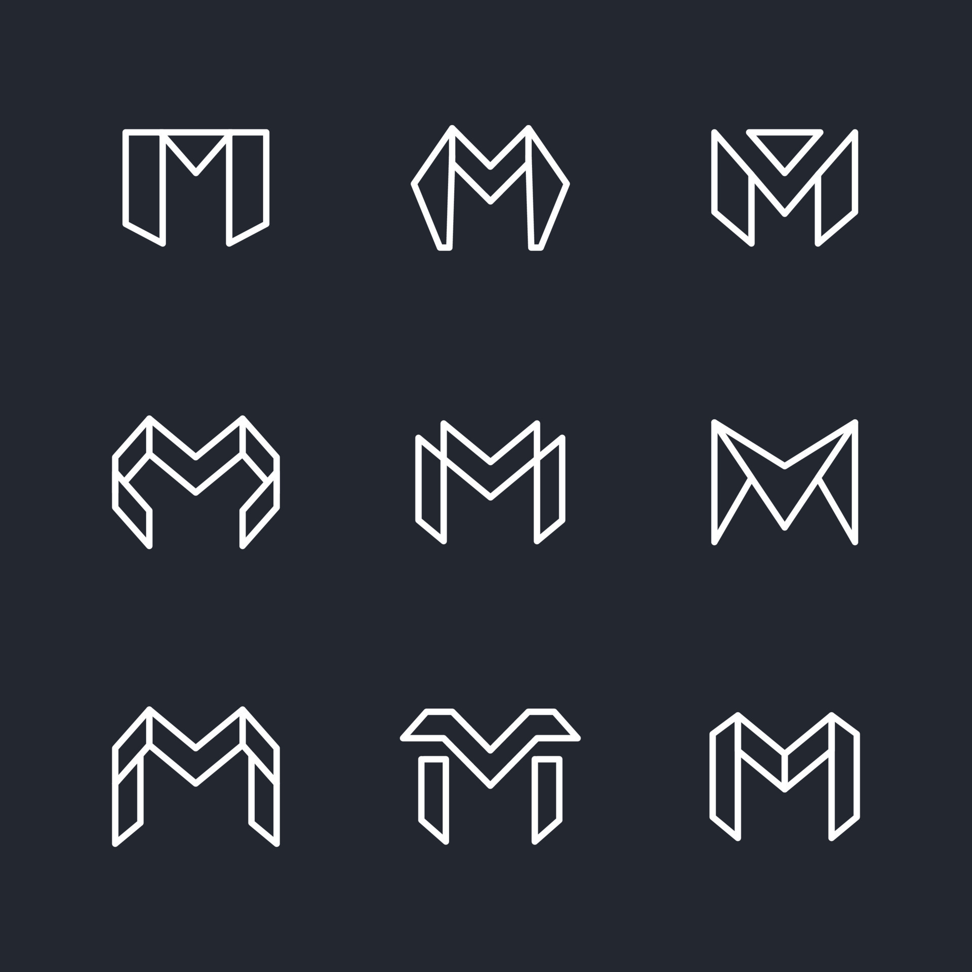 Luxury Letter M Logo. M Logotype For Elegant and Stylish Fashion Symbol  17192978 Vector Art at Vecteezy