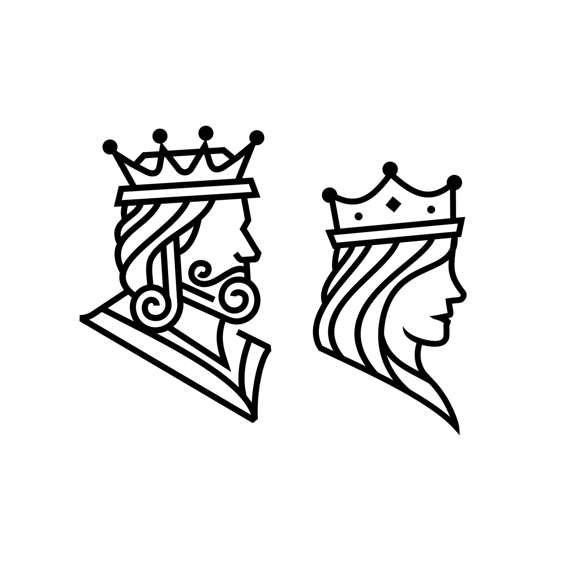 28,900+ King And Queen Illustrations, Royalty-Free Vector Graphics & Clip  Art - iStock | Prom king and queen, King and queen crowns, Chess king and  queen