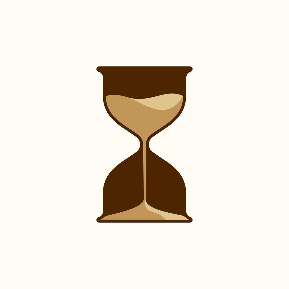 hourglass logo symbol vector icon illustration design. vintage sand timer icon vector