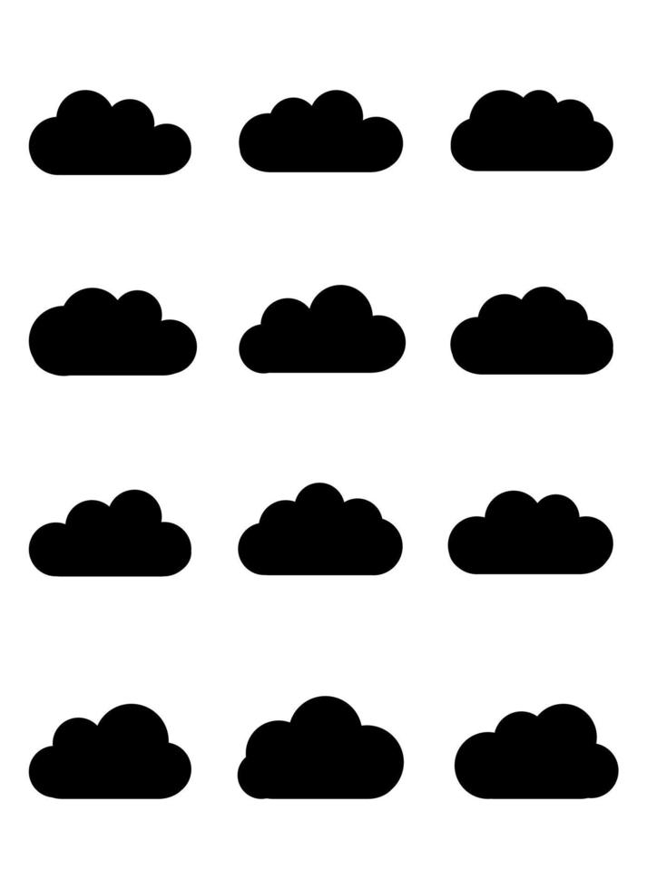 cloud vector design illustration isolated on white background