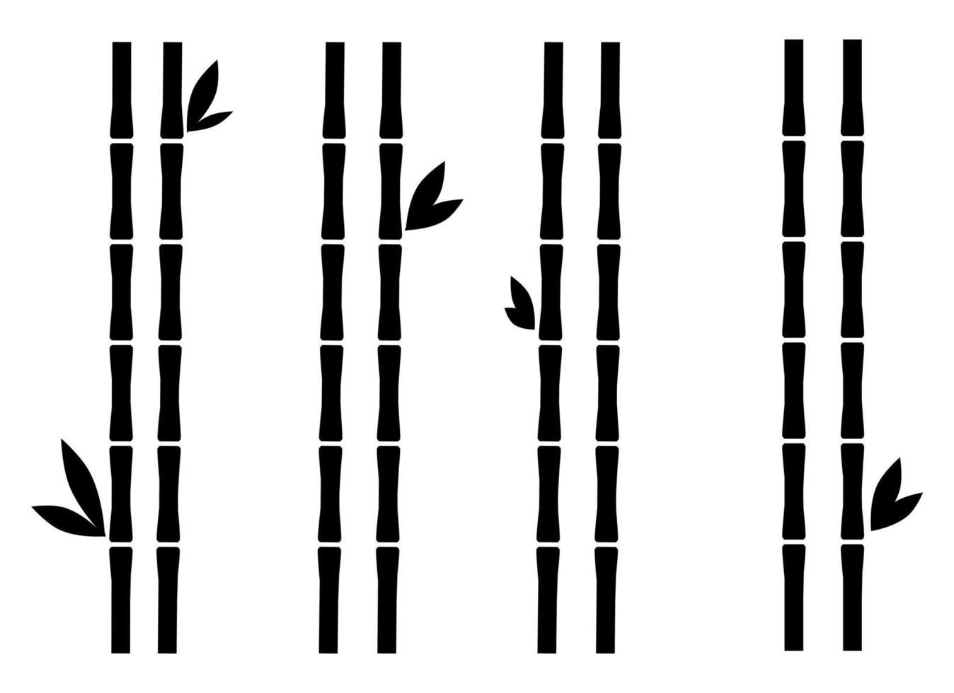 ilustración de diseño de bambú aislado sobre fondo transparente vector