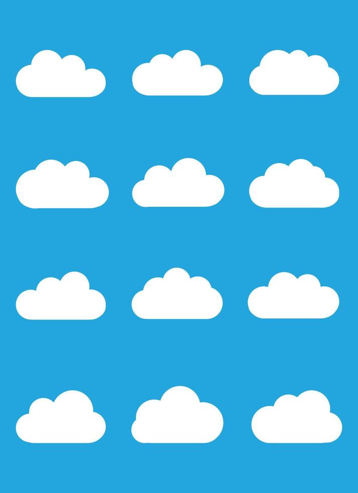 cloud vector design illustration isolated on white background