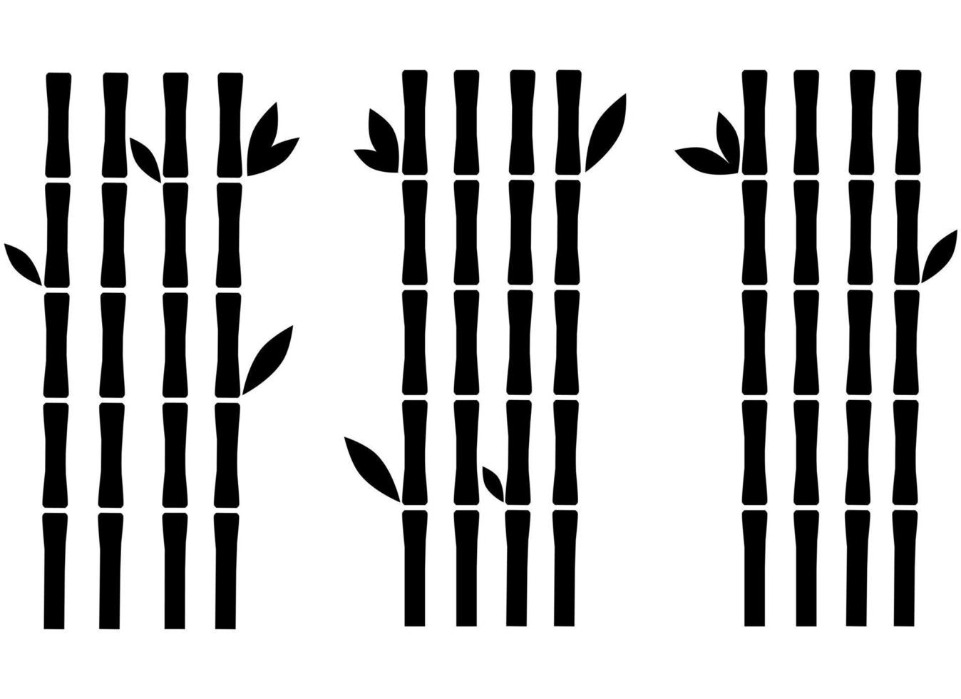 bamboo design illustration isolated on transparent background vector