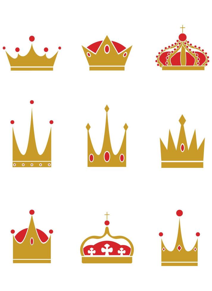 crown vector design illustration isolated on white background