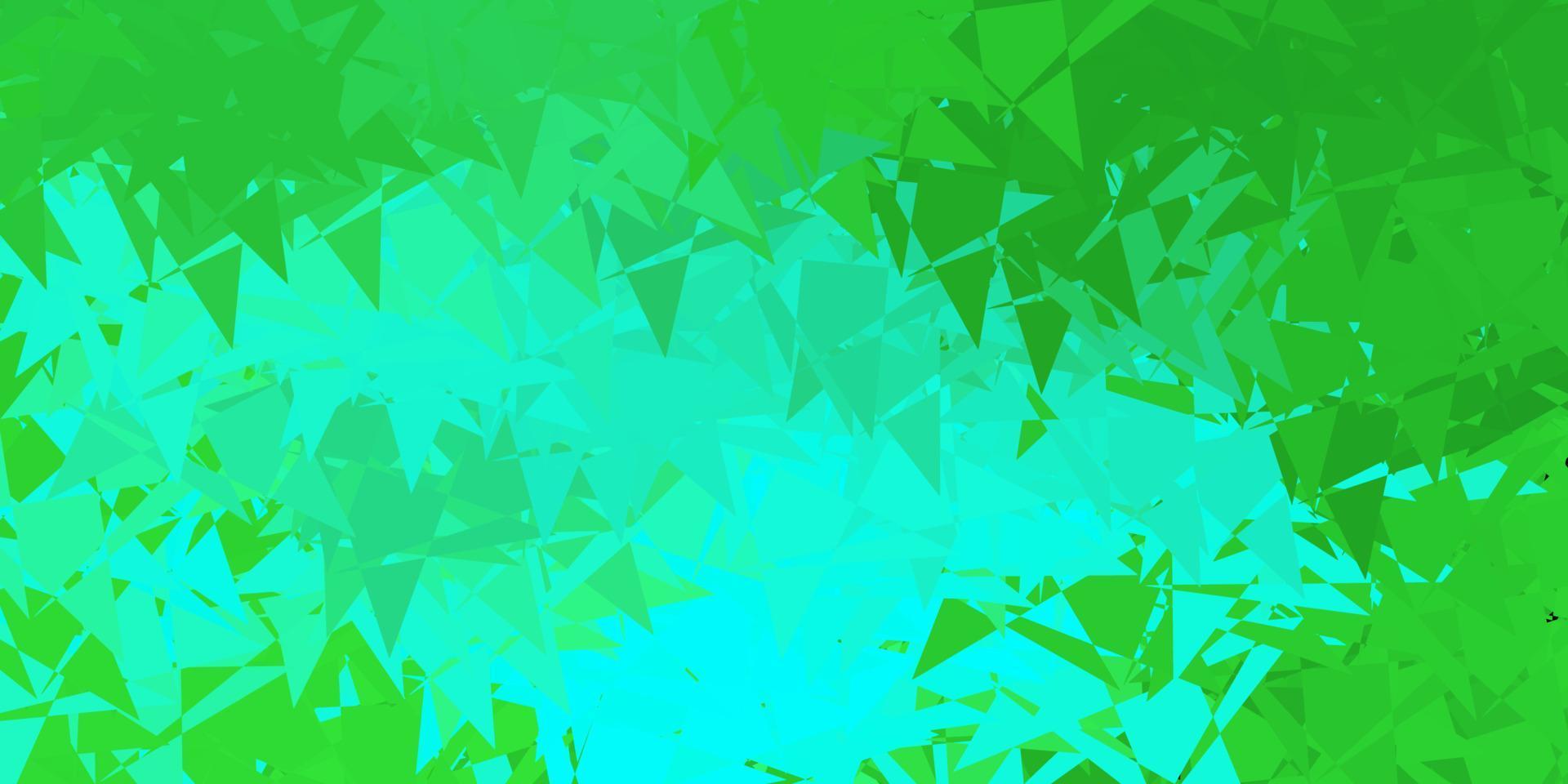 Light green vector backdrop with triangles, lines.