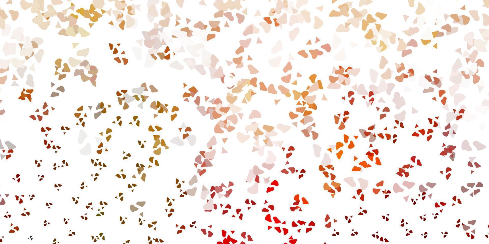 Light orange vector texture with memphis shapes.