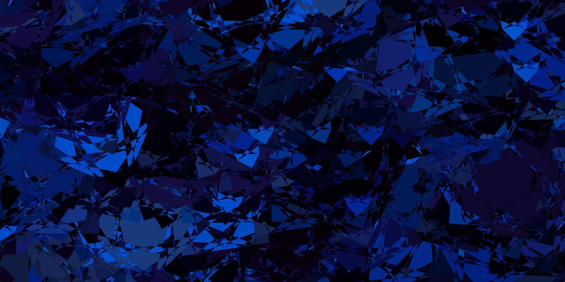 Dark Blue, Yellow vector background with polygonal forms.