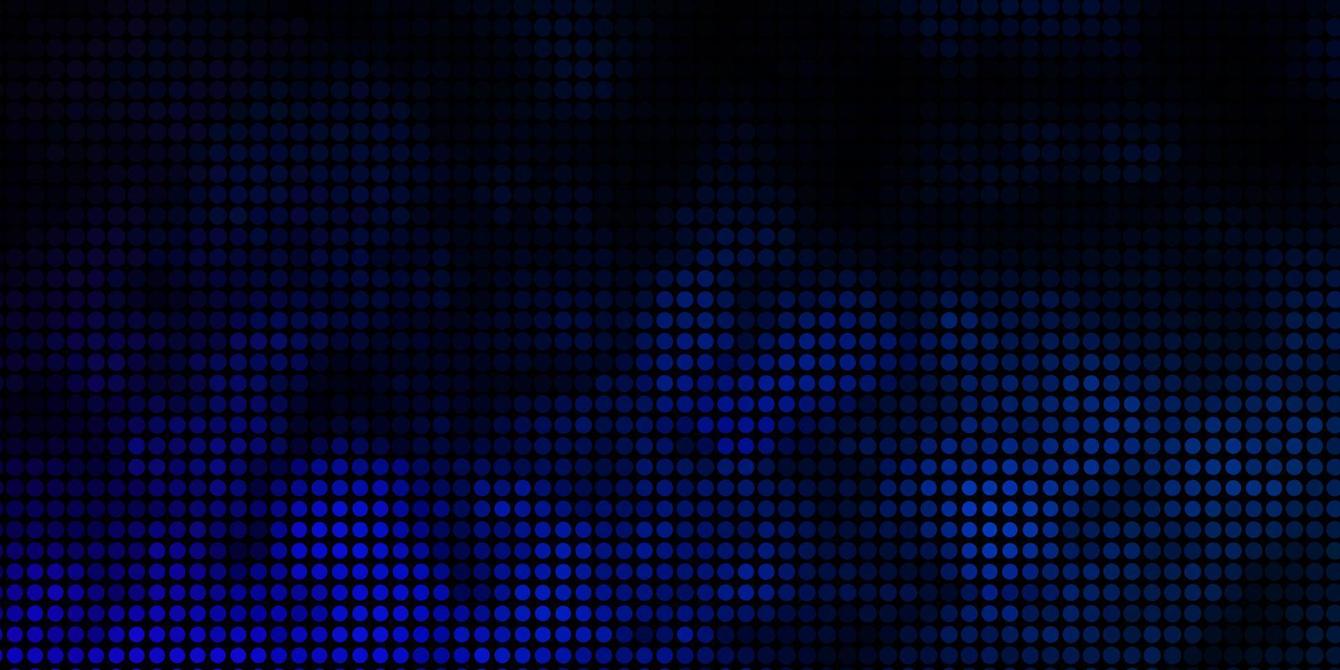 Dark BLUE vector backdrop with dots.