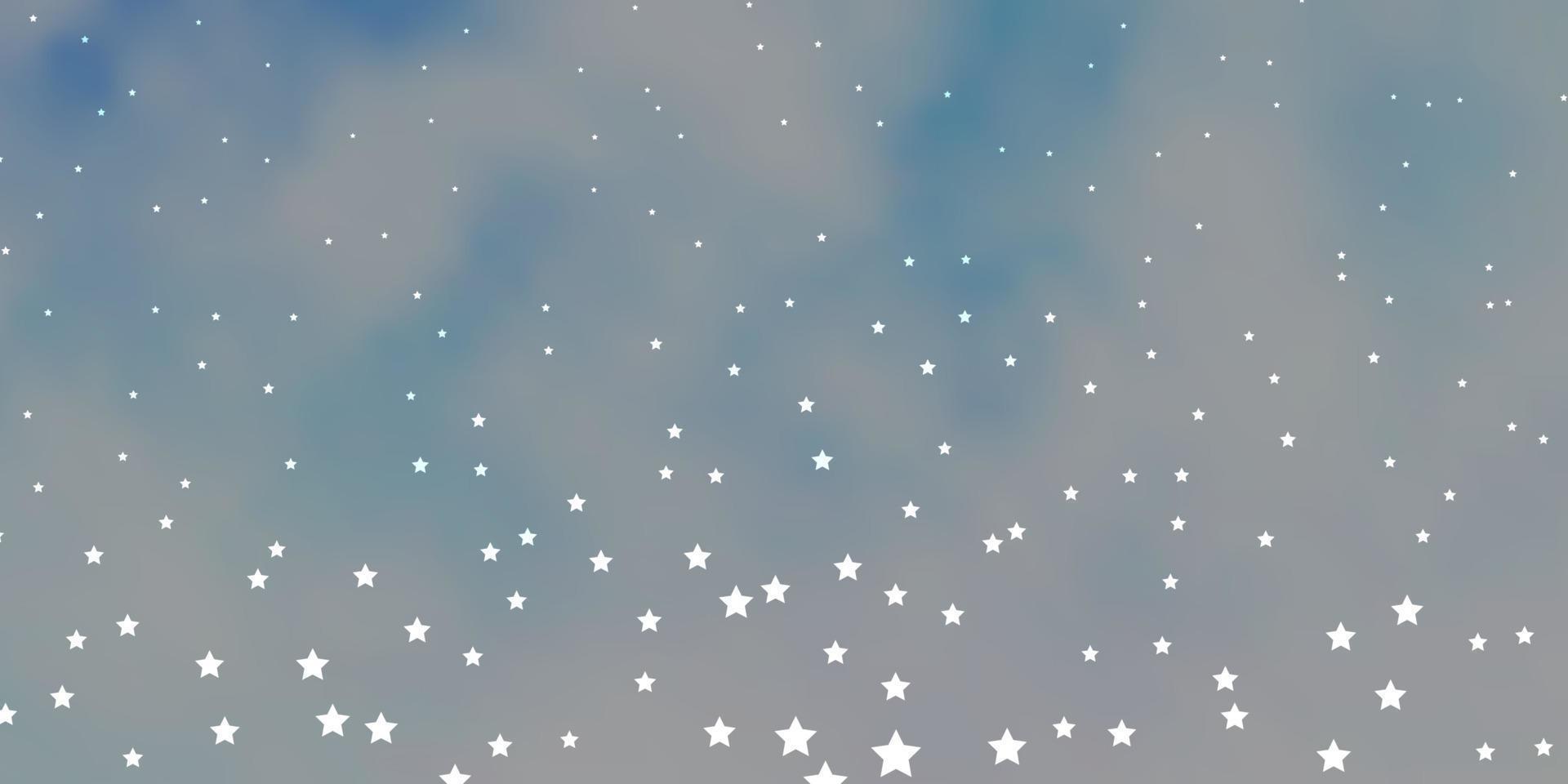 Dark BLUE vector pattern with abstract stars.