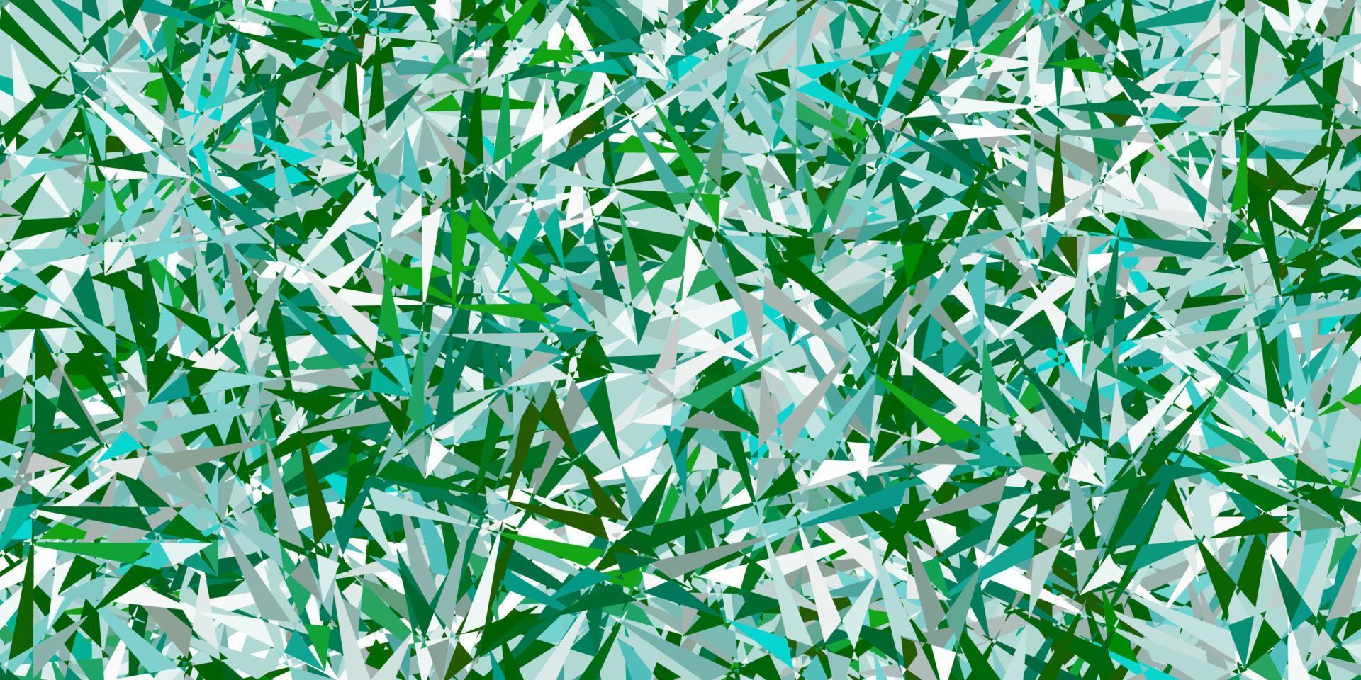 Light green vector backdrop with triangles, lines.