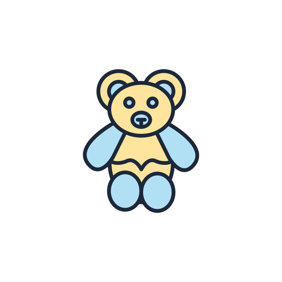 bear Teddy icons  symbol vector elements for infographic web