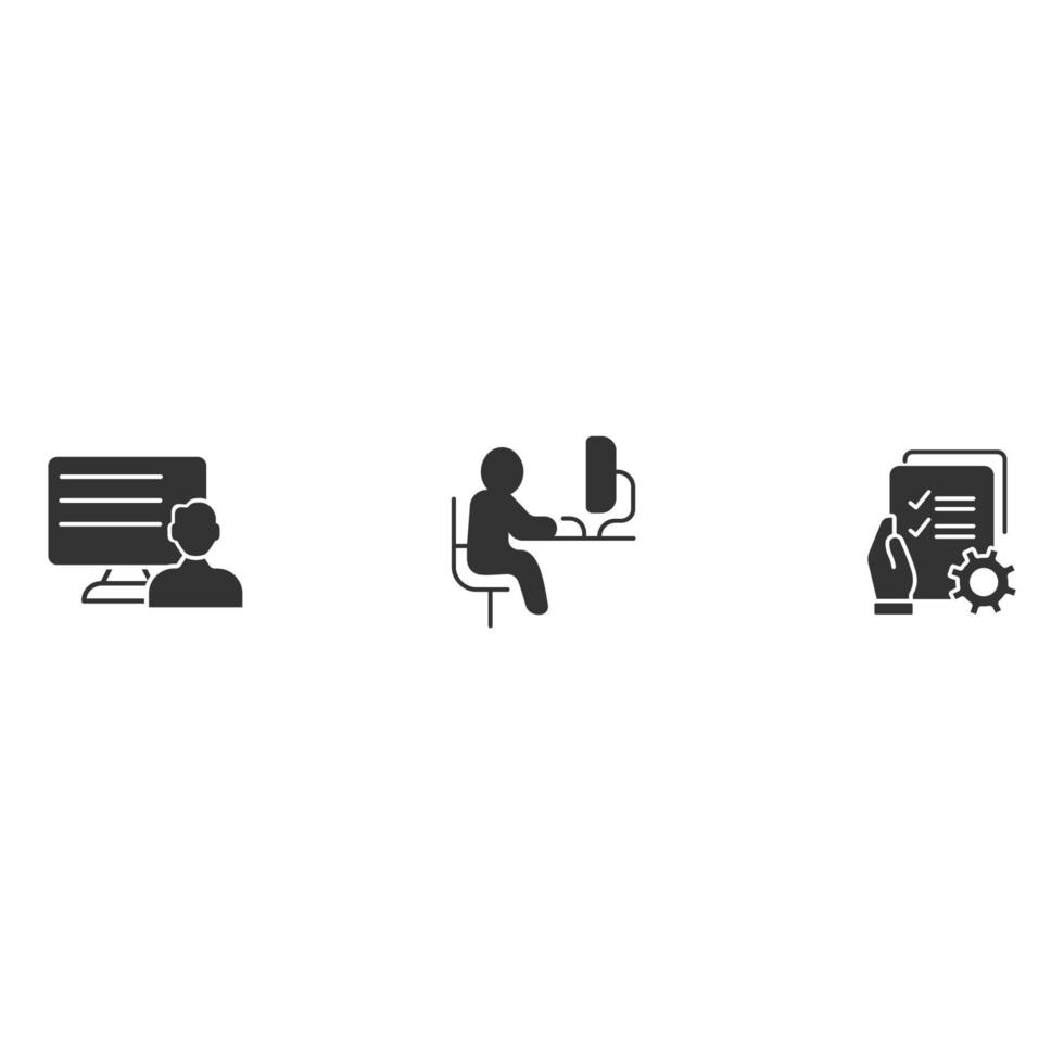 Personal productivity and task management icons  symbol vector elements for infographic web