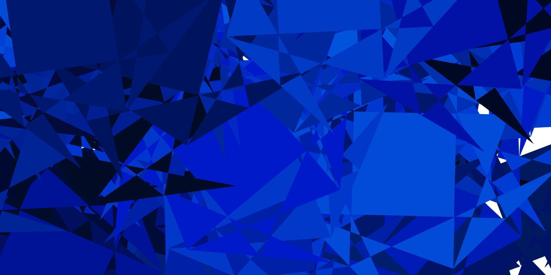 Dark BLUE vector pattern with polygonal shapes.