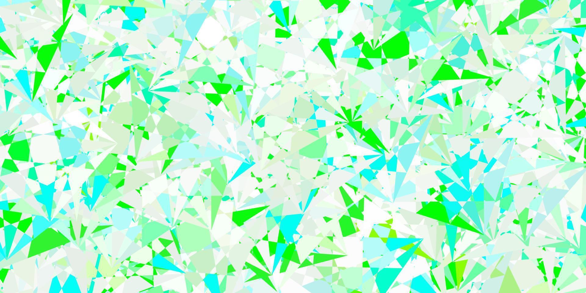 Light Green vector background with polygonal forms.