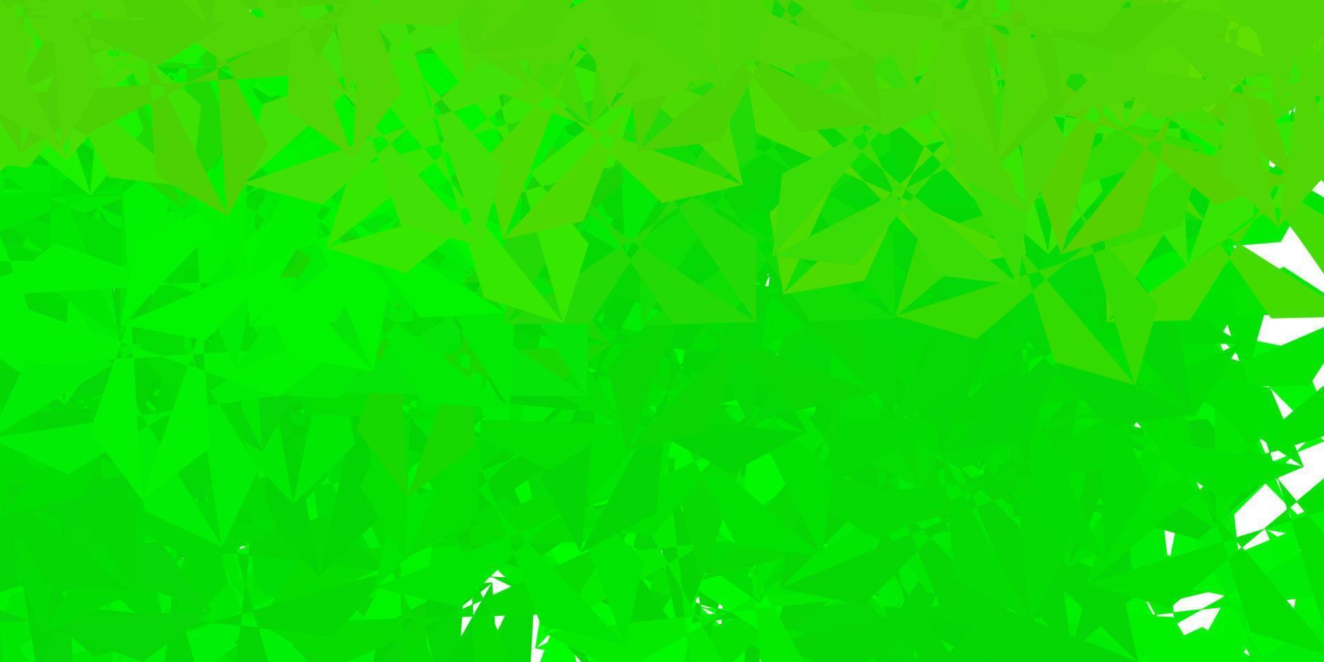 Dark green, yellow vector gradient polygon design.