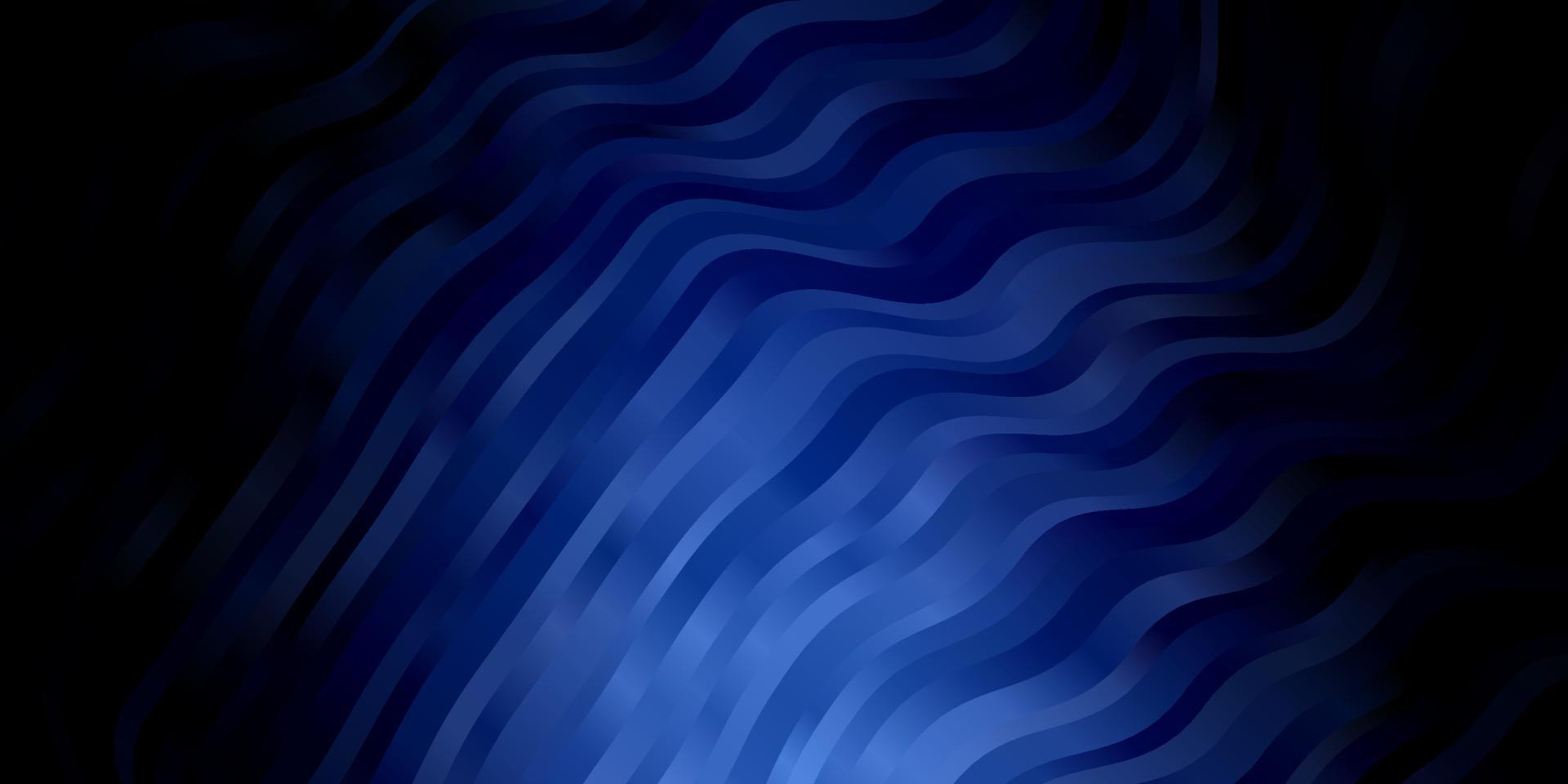 plantilla de vector azul claro con líneas curvas.