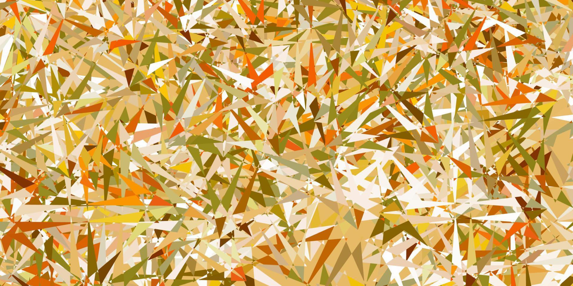 Light green, yellow vector template with triangle shapes.