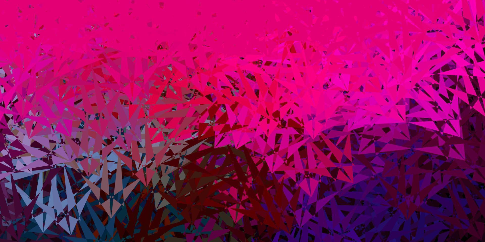 Dark multicolor vector template with triangle shapes.
