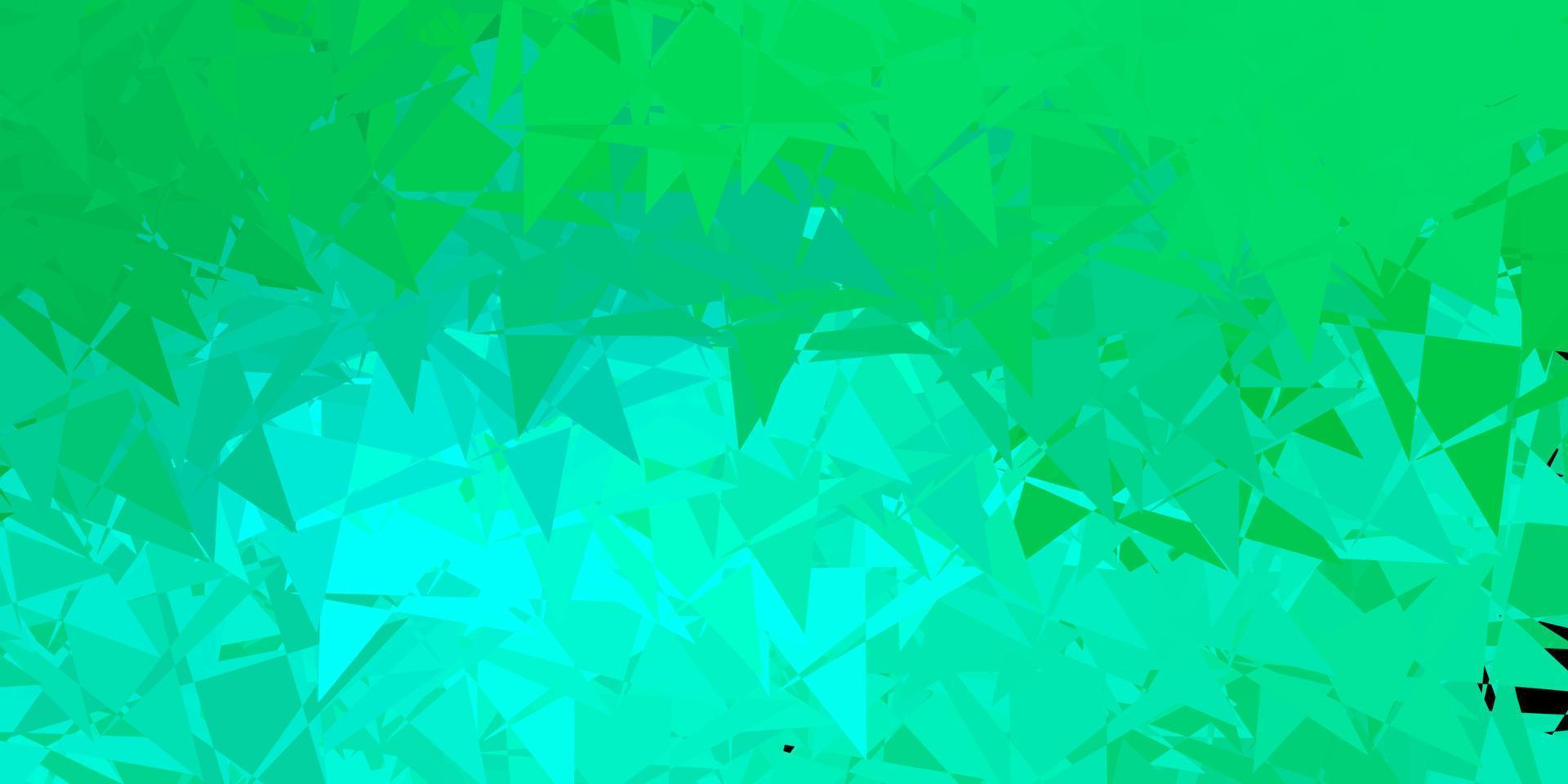 Light green vector backdrop with triangles, lines.