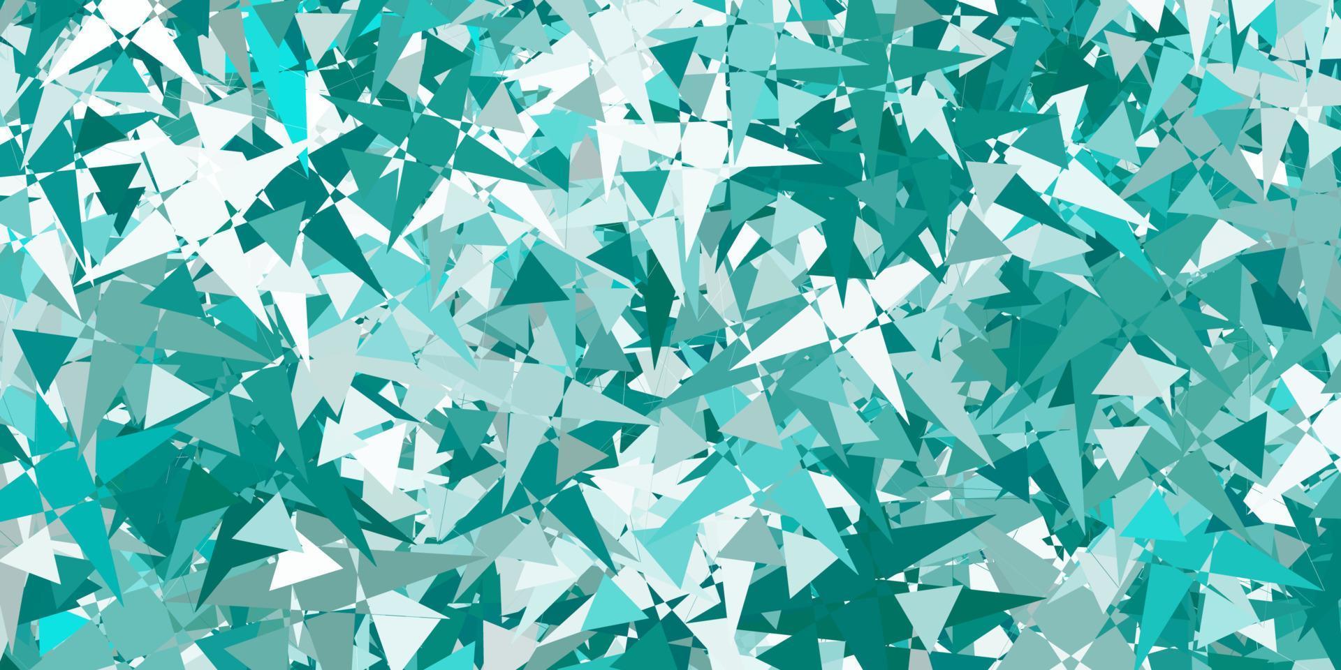 Light Green vector pattern with polygonal shapes.