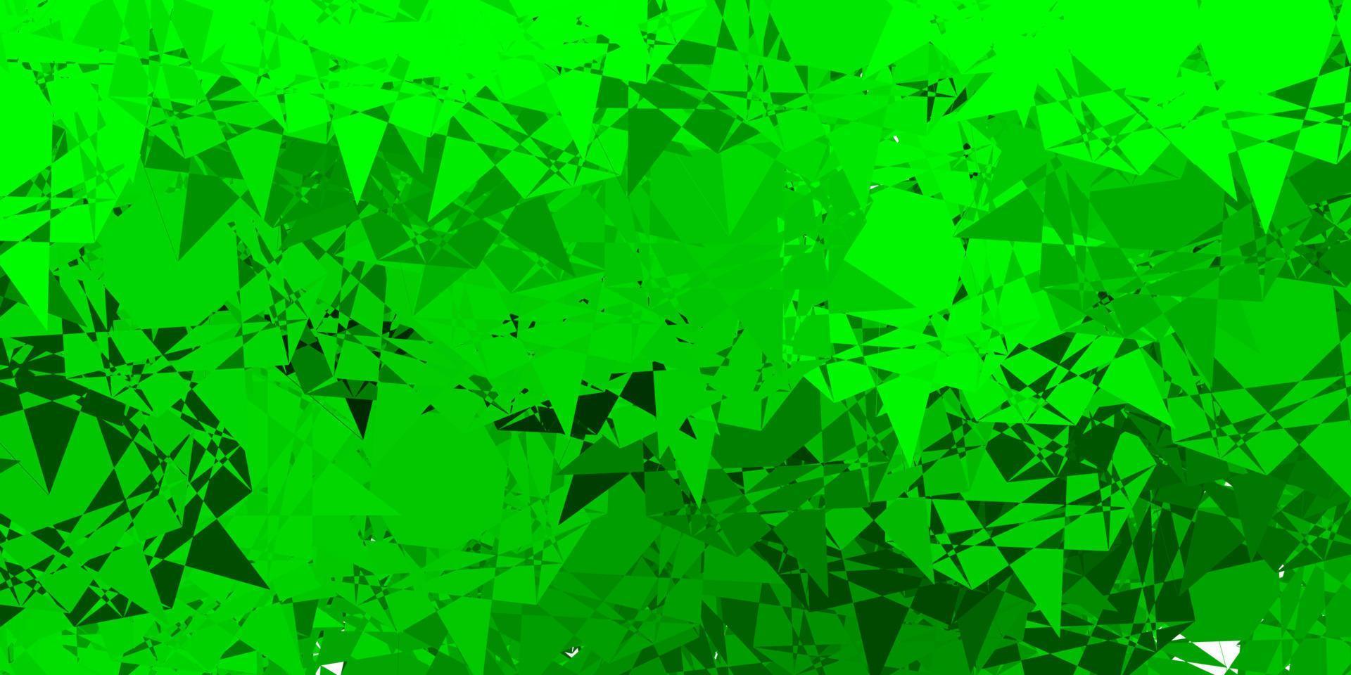 Light Green, Yellow vector background with triangles.