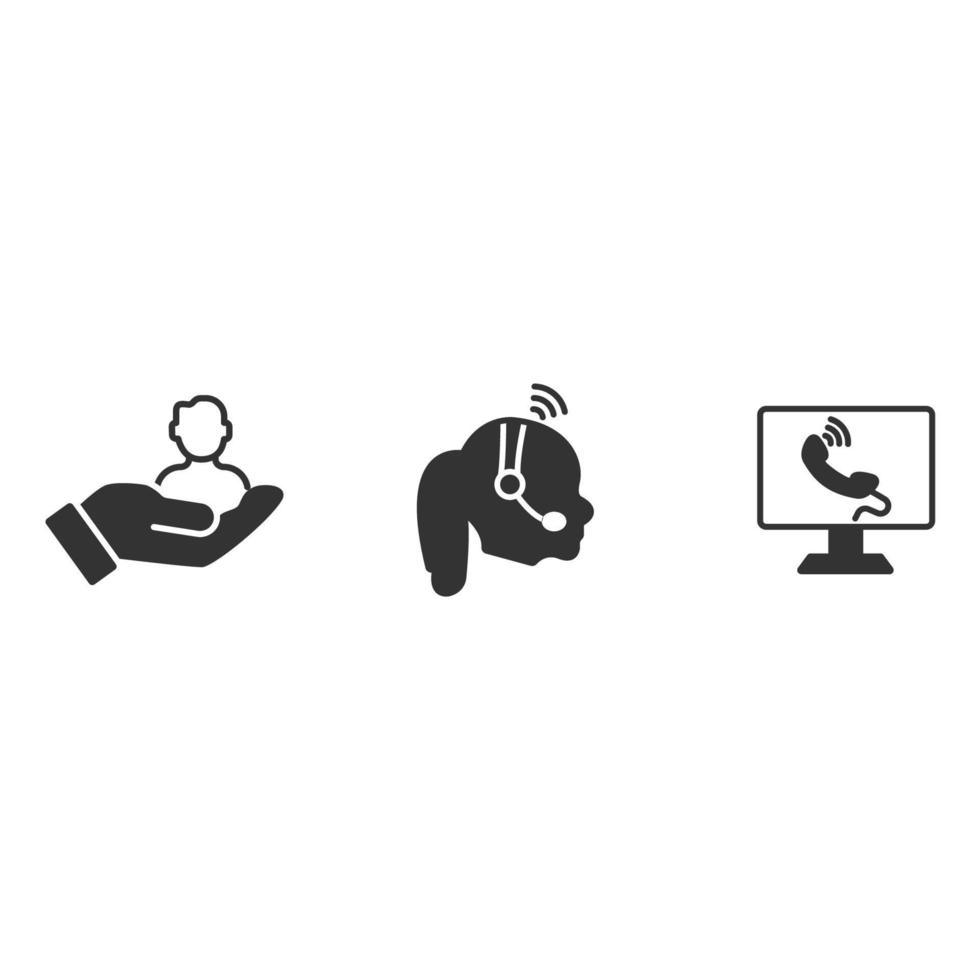 Customer loyalty program icons  symbol vector elements for infographic web