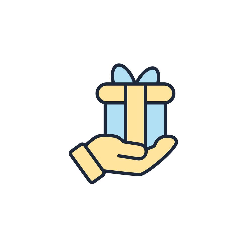 GIFT icons  symbol vector elements for infographic web